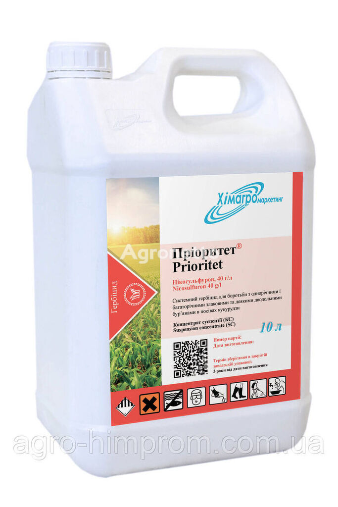 Herbicida Priority nicosulfurón, 40 g/l, maíz