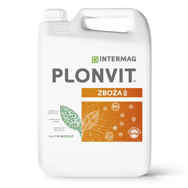 Intermag Plonvit Zboże Nutriboost 5L promotor del crecimiento de las plantas nuevo
