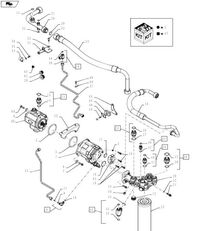 Regen pompa hydraul 156 lpm (41.3 gpm) 87538174R bomba de dirección para New Holland T6090  tractor de ruedas