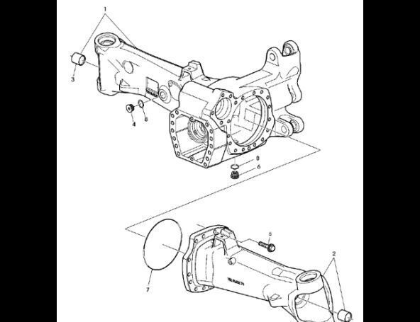 John Deere Obudowa AL175823 eje motriz para John Deere 7530 Premium tractor de ruedas